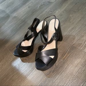 Black Aldo Platform Heels Size 7.5